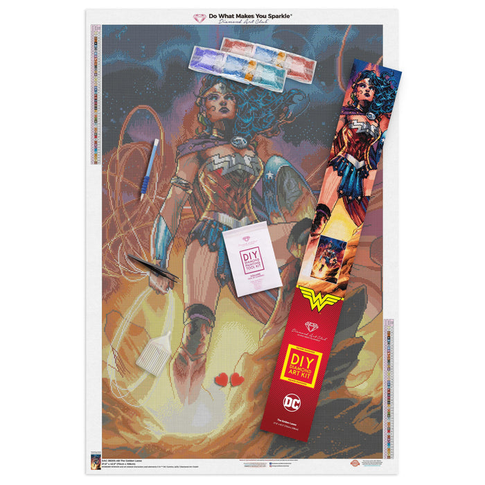 Diamond Painting The Golden Lasso 27.6" x 42.5″ (70cm x 108cm) / Square with 51 Colors including 2 ABs / 118,556