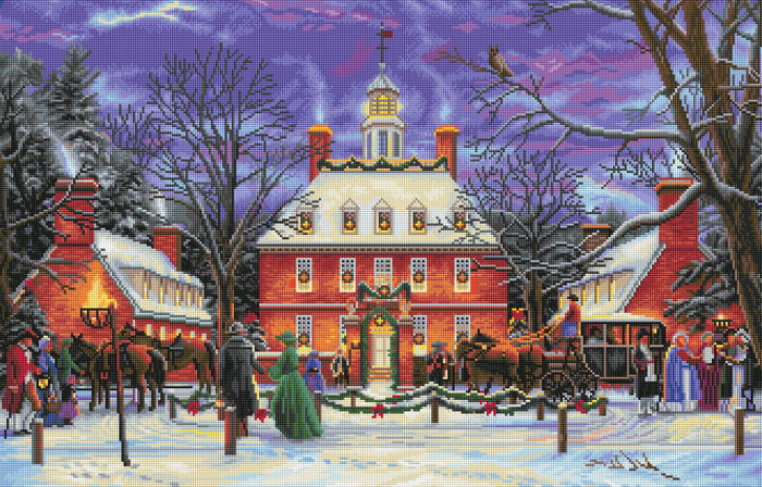 Diamond Painting The Governor's Party 33" x 22″ (84cm x 56cm) / Square with 50 Colors including 2 ABs / 73,704