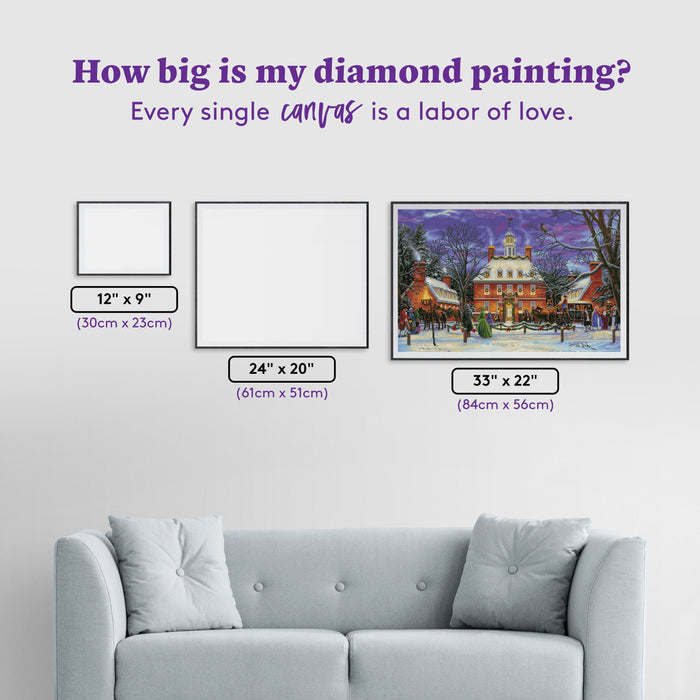 Diamond Painting The Governor's Party 33" x 22″ (84cm x 56cm) / Square with 50 Colors including 2 ABs / 73,704