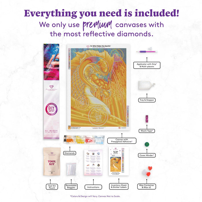 Diamond Painting The Lightweaver 22" x 31" (56cm x 79cm) / Round With 30 Colors Including 4 ABs / 55,919