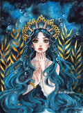 Diamond Painting The Mermaid Empress 22" x 30" (55.8cm x 75.9cm) / Square with 55 Colors including 1 Special Diamond and 4 Fairy Dust Diamonds / 68,320