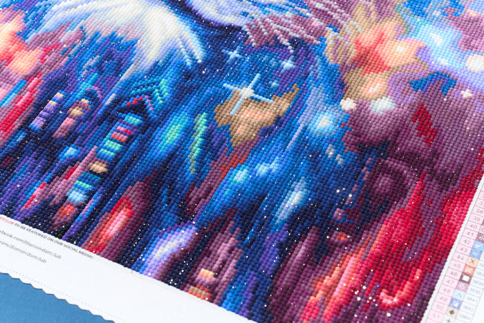 Diamond Painting The Messenger 22" x 28" (55.6cm x 70.7cm) / Round with 58 Colors including 1 AB and 4 Fairy Dust Diamonds / 51,914