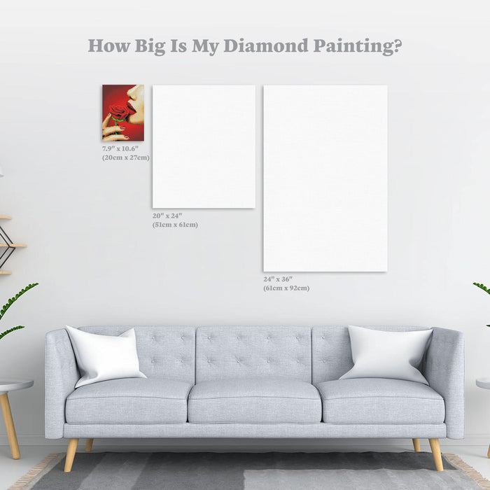 Diamond Painting The One Round With 22 Colors Including 1 AB / 7.9" x 10.6" (20cm x 27cm) / 6,816