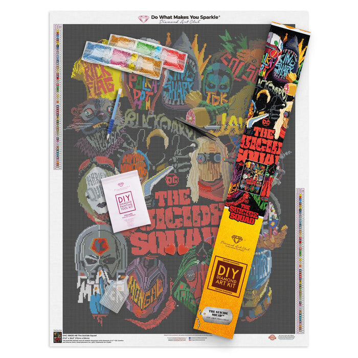 Diamond Painting The Suicide Squad 27.6" x 36.6″ (70cm x 93cm) / Square With 65 Colors Including 4 ABs / 102,213