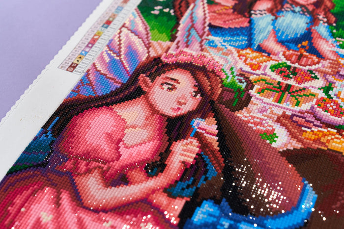 Diamond Painting The Tea Party 34.3" x 25.6" (87cm x 65cm) / Square With 65 Colors Including 4 ABs / 91,089