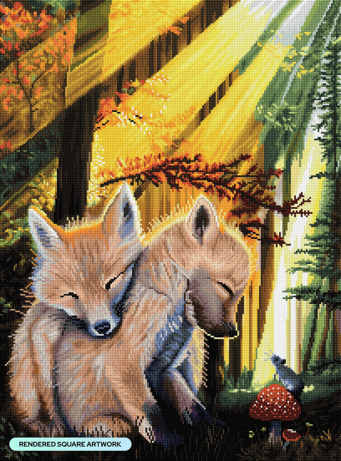 Diamond Painting The Warmth of Home 20" x 27" (50.8cm x 68.7cm) / Square with 60 Colors including 5 ABs / 56,304