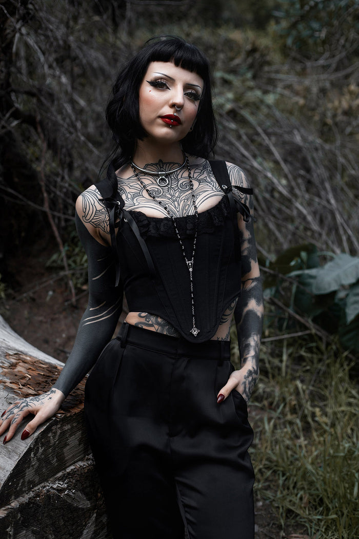 womens black punk pirate clothing