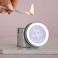 Tin Love & Light Wax Candle