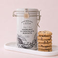 Tin of Hazelnut and Chocolate Cartwright & Butler Biscuits