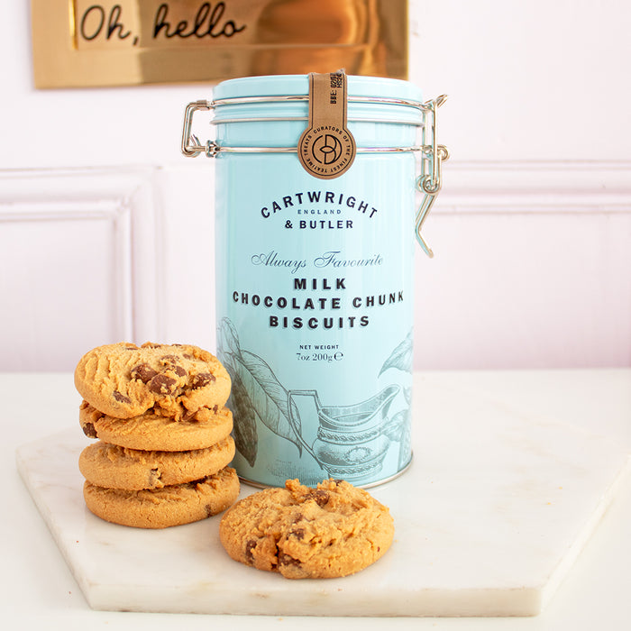 Tin Of Milk Chocolate Chunk Cartwright & Butler Biscuits | Add On
