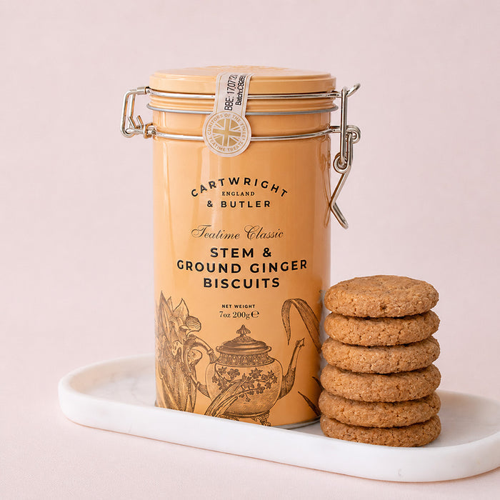 Tin of Stem and Ground Ginger Cartwright & Butler Biscuits