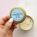 Tin Wonderful You Wax Candle