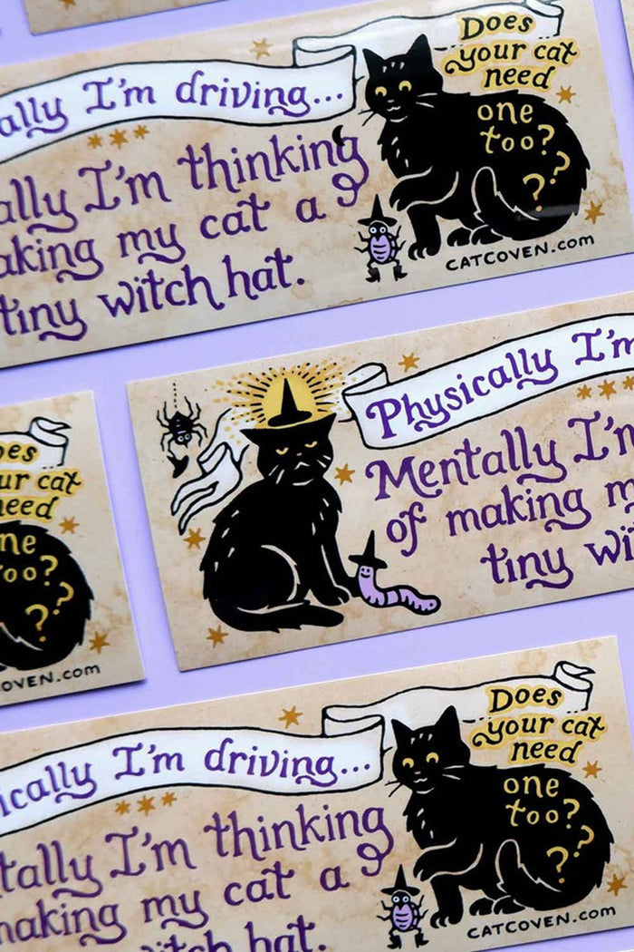 weatheroproof black cat car magnets for bumper