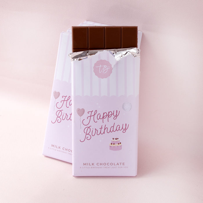 TreatBox Happy Birthday Milk Chocolate Bar