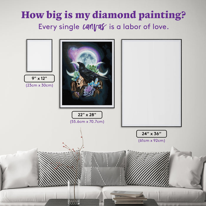 Diamond Painting Triad Guide 22" x 28" (55.6cm x 70.7cm) / Round with 52 Colors including 2 ABs and 4 Fairy Dust Diamonds / 51,914