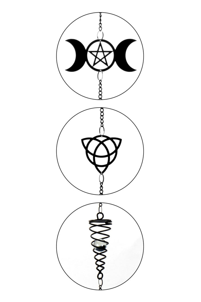 Hanging triple moon home decor