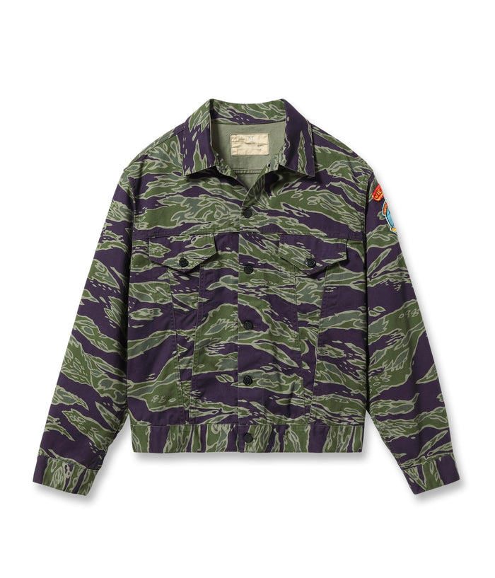 TT15981 Tiger Camouflage Vietnam Tour Jacket 7th COMM. - CAMOUFLAGE