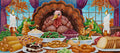 Diamond Painting Turkey for Thanksgiving 49" x 22" (125cm x 56cm) / Square with 63 Colors including 4 ABs / 112,448