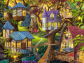 Diamond Painting Twilight in the Treetops 36.6" x 27.6" (92.8cm x 69.9cm) / Square with 65 Colors including 2 ABs and 5 Fairy Dust Diamonds / 104,813