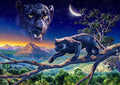 Diamond Painting Twilight Panther 33.1" x 23.6" (84cm x 60cm) / Square with 61 Colors including 2 ABs and 1 Fairy Dust Diamonds / 80,880