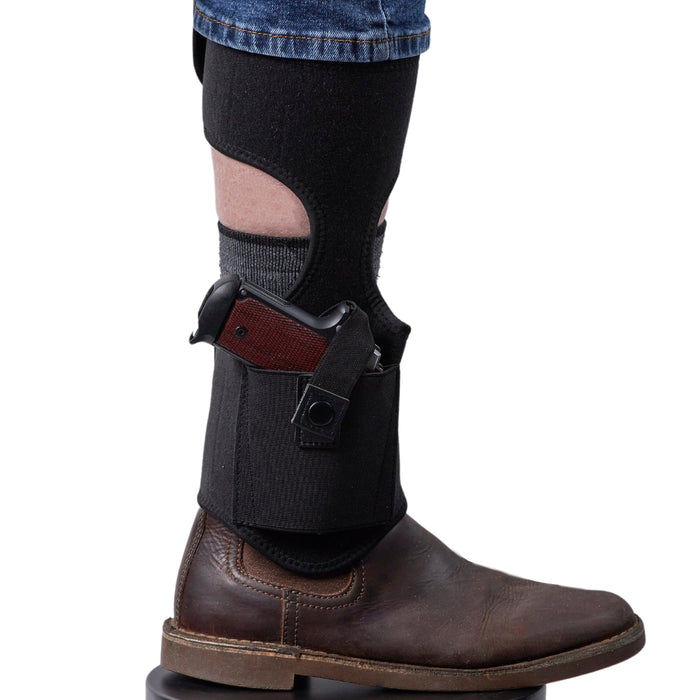 Unisex Double Strap Ankle Holster by DS Conceal -  Secure Holster for Women and Men -  Holster for Gun and Pistol -  Ankle Holster by DS Conceal -  gun hideing product -  concealed ankle holster -  sneaky pete ankle holster -  ankle holsters for pistols -  revolver ankle holster -  desantis ankle holster -