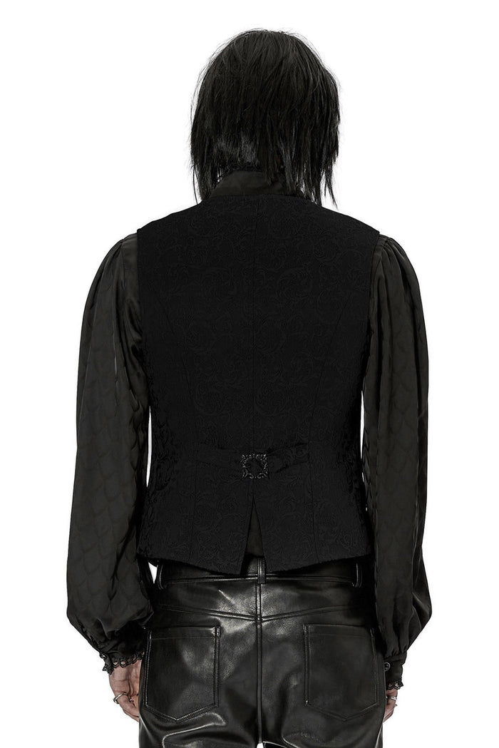 mens baroque jacquard gothic vest