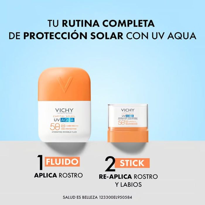 Vichy Capital Soleil UV Aqua Stick FPS50 9g — Protector en Barra — DermaPharma