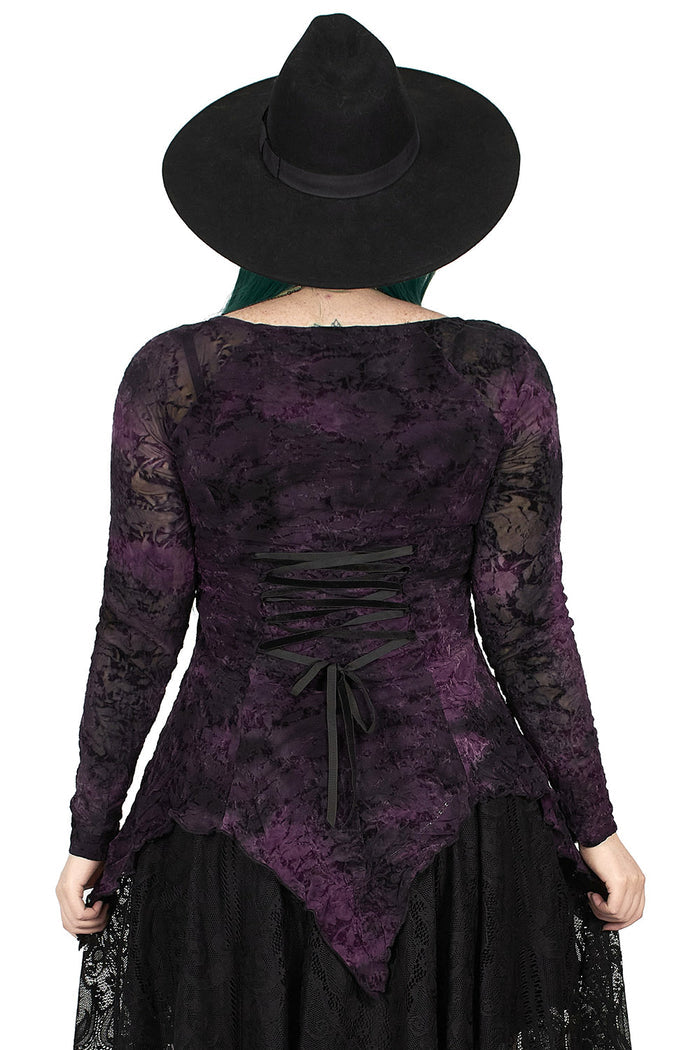 Violet Witch Tattered Top