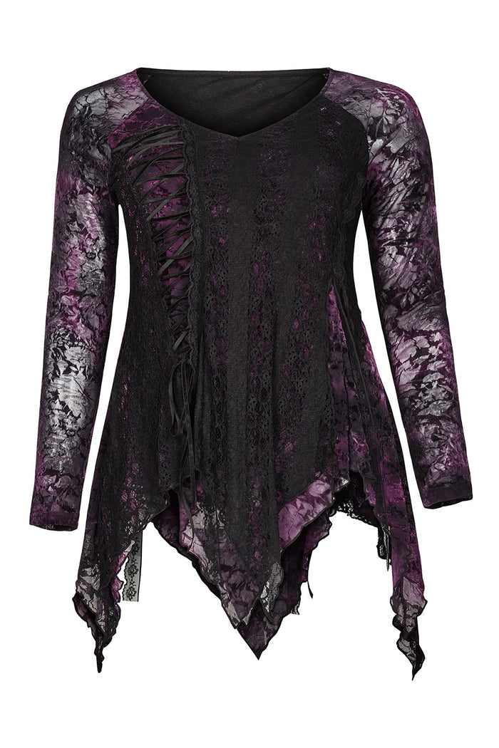 Violet Witch Tattered Top