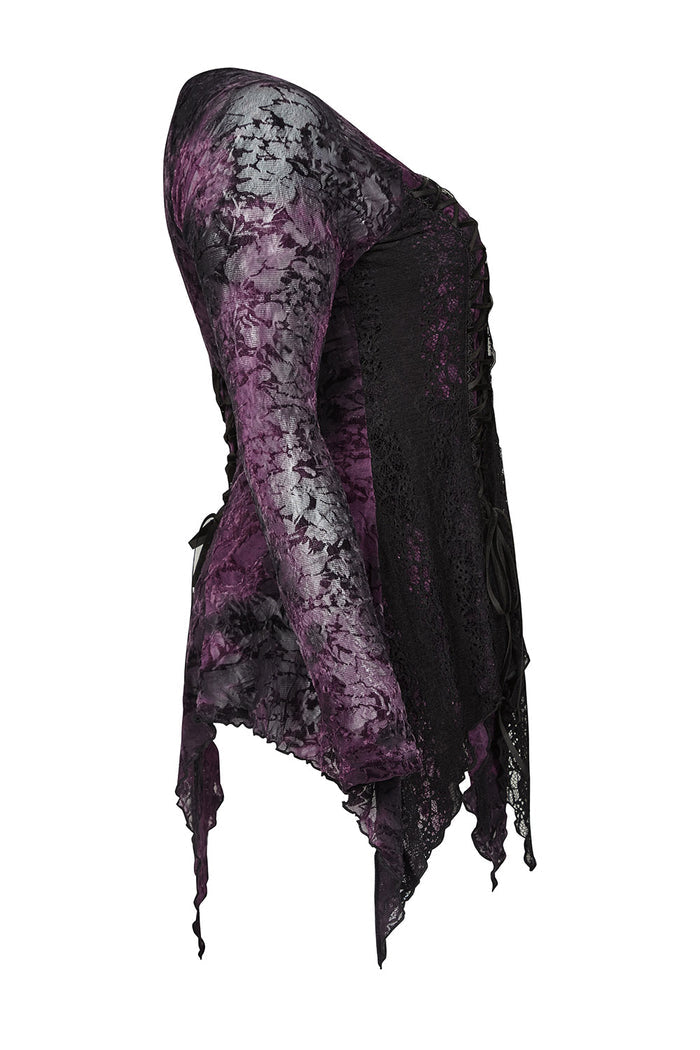 Violet Witch Tattered Top