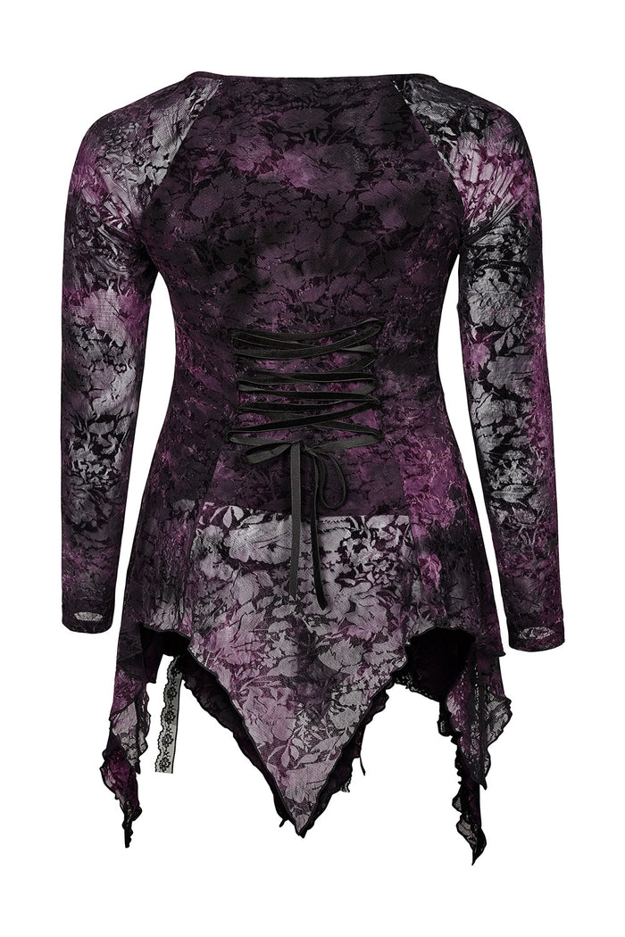 Violet Witch Tattered Top