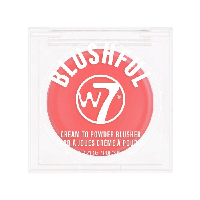 W7 BLUSHFUL CREAM TO POWDER BLUSHER AVAILABLE IN 4 SHADES - Beauty Bar
