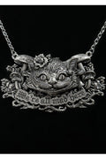 gothic alice in wonderland sculpted necklace