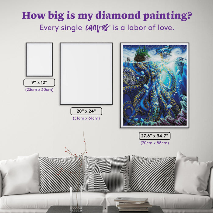 Diamond Painting What Lies Beneath 27.6" x 34.7" (70cm x 88cm) / Square With 51 Colors Including 5 ABs / 96,673