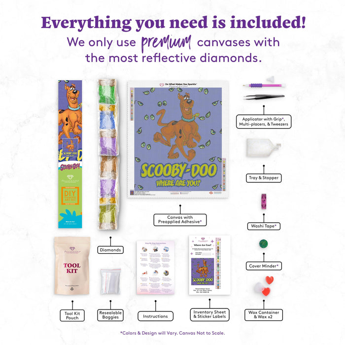 Diamond Painting Where Are You? 22" x 26″ (56cm x 66cm) / Square with 30 Colors including 3 ABs / 57,681