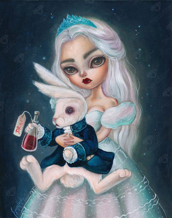 Diamond Painting White Queen 22" x 28" (55.8cm x 70.7cm) / Square with 62 Colors including 3 Fairy Dust Diamonds / 63,616