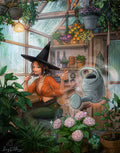 Diamond Painting Witch's  Greenhouse 22" x 28″ (56cm x 71cm) / Square With 58 Colors Including 4 ABs / 62,101