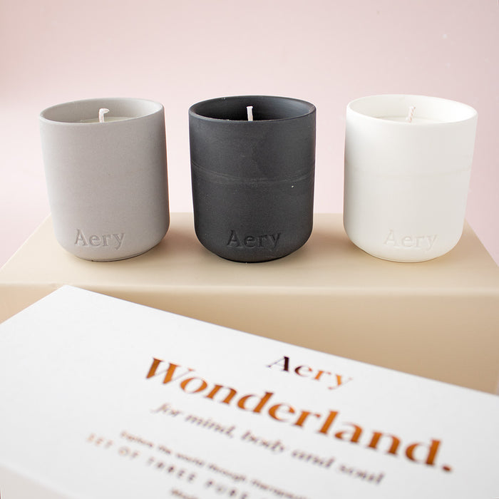Wonderland Set Of Three Pure Soy Candles