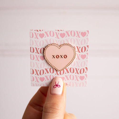 'XOXO' Pin Badge