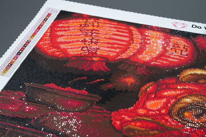 Diamond Painting Year of the Dragon 25.6" x 33.1" (65cm x 84cm) / Square With 31 Colors Including 1 ABs and 3 Fairy Dust Diamonds / 87,957