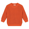 Yuki |Chunky knitted sweater | Pumpkin