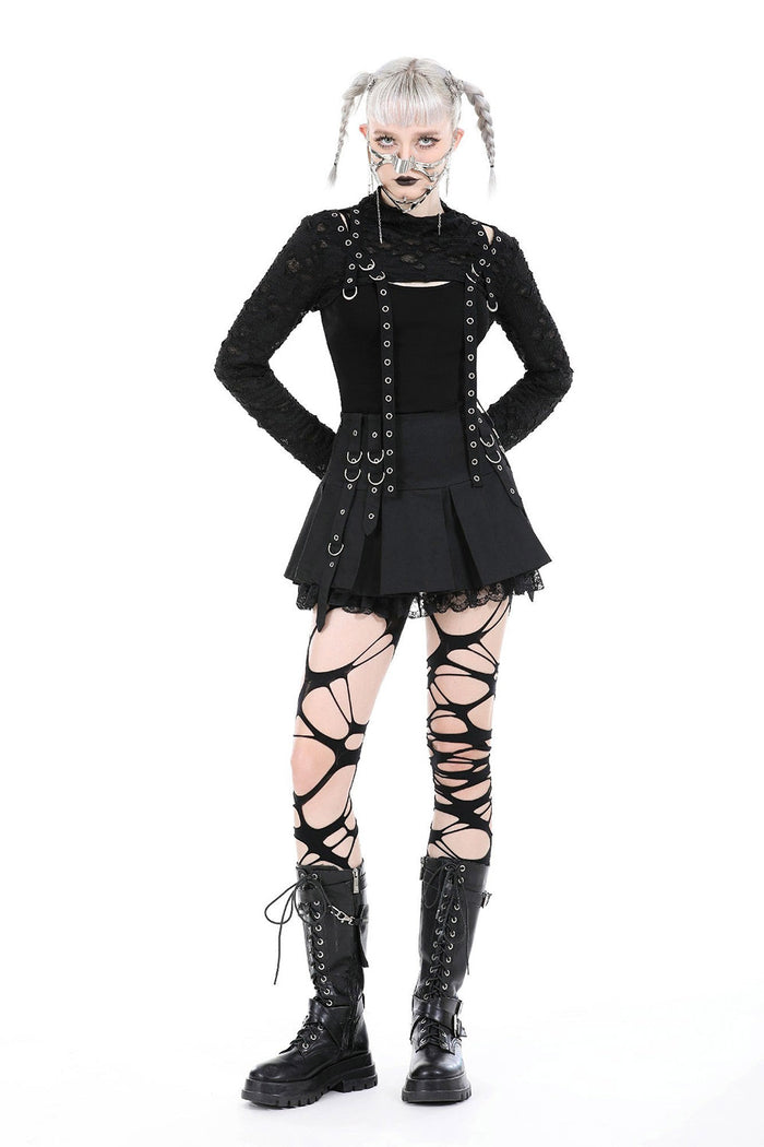 womens distressed long sleeve post-apocalyptic shrug
