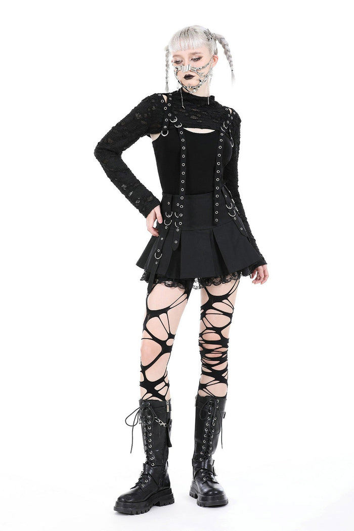 womens distressed post-apocalyptic gothic shrug bolero